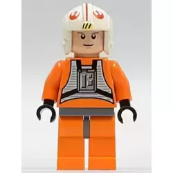 Luke Skywalker - Light Nougat, X-Wing Pilot Suit, Detailed Torso and Helmet (2010)