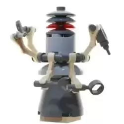 Battle Droid with Red Torso and One Straight Arm with Solid Insignia - LEGO  Star Wars Minifigs SW0600