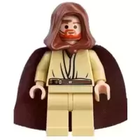 Obi-Wan Kenobi - Young, Light Nougat, Reddish Brown Hood and Cape, Gold Headset