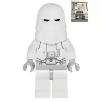 Snowtrooper, Light Bluish Gray Hips, Light Bluish Gray Hands - Backpack Directly Attached to Neck Bracket