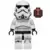 Minifigurines LEGO Star Wars - Stormtrooper - Male (Dual Molded Helmet, Gray Squares on Back, Grimacing, Reddish Brown Head)