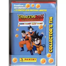 Panini Dragon Ball Universal Collection Trading Cards Starter Pack de 2  Pochettes + 1 Carte en Edition Limitée + Le classeur de Rangement