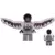 Falcon - Light Bluish Gray and Dark Red Wings