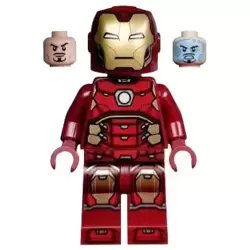 Iron Man with Silver Hexagon on Chest