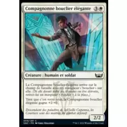 Compagnonne bouclier élégante