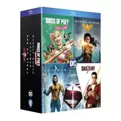 Coffret 5 Films : Birds Prey et la fantabuleuse Histoire de Harley Quinn + Shazam + Aquaman + Wonder Woman + Man of Steel [Blu-Ray]