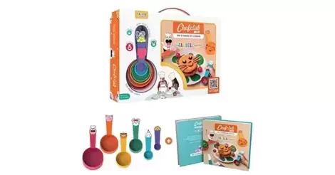 Coffret Chefclub Kids : livre de cuisine et doseurs enfants