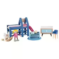 Chambre d'enfant pour Maison de poupées