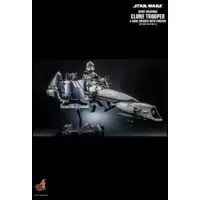 Star Wars: The Clone Wars - Heavy Weapons Clone Trooper  and BARC Speeder with Sidecar