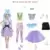 Barbie Extra Doll & Accessories Set (Blue Hair Bow)