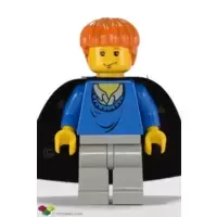 Ron Weasley, Blue Sweater, Black Cape with Stars