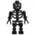 Lego Harry Potter Minifigures - Skeleton Black with Evil Skull