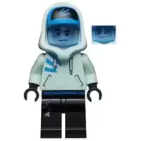 Jack Davids - Light Aqua Hoodie with Cap and Hood (Bright Light Blue Head)