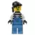 Xtreme Stunts Brickster Henchman with Medium Blue Overalls #1 with Neck Bracket