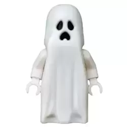 Ghost with Pointed Top Shroud with 1x2 Plate and 1x2 Brick as Legs