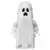 Ghost with Pointed Top Shroud with 1x2 Plate and 1x2 Brick as Legs