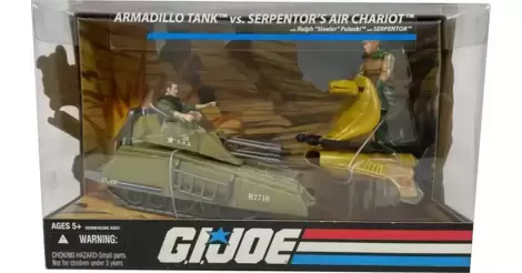 G.I. Joe Armadillo Tank vs Serpentors Air outlets Chariot