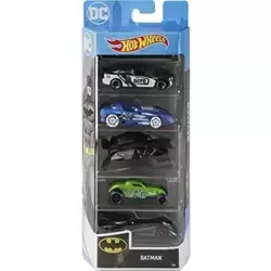 Hot Wheels Batman Vehicles, 5-Pack