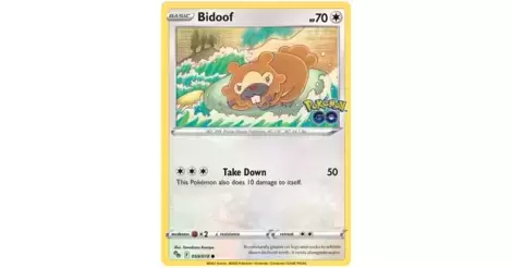 Carta Pokémon Go Bidoof/ Ditto nova