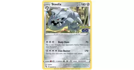 Kit Carta Pokémon Steelix E Onix Pokémon Go