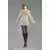 Female Body (Chiaki) with Off-the-Shoulder Sweater Dress