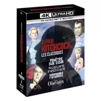 Alfred Hitchcock, Les Classiques : Fenêtre sur Cour + Sueurs Froides + Psychose + Les Oiseaux [4K Ultra HD + Blu-Ray]