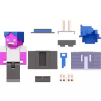 Minecraft Creator Series - Bunny Slippers + Striped Tie