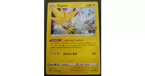 Zapdos Holo - Pokémon Go Pokémon card 029/078