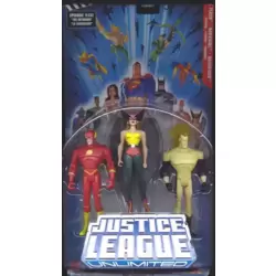 The Flash, Hawkgirl & Waverider 3 Pack
