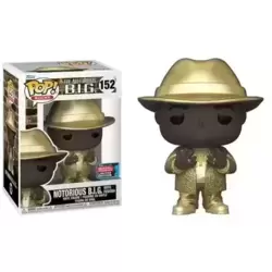 The Notorious B.I.G - Notorious B.I.G with Feodora Gold Glitter Suit