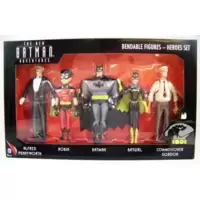 The New Batman Adventures - Bendable Figures Heroes Set
