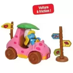 Voiture à friction Schtroumpfette