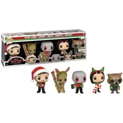 The guardians of The Galaxy Holiday Special - Star-Lord, Groot, Drax, Mantis & Rocket 5 Pack