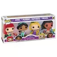 Disney Princess - Ariel, Jasmine, Rapunzel & Moana 4 Pack