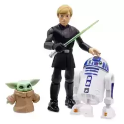 Luke Skywalker, R2-D2 & Grogu 3 Pack