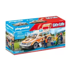 Playmobil city Life 6686 hélicoptère médical avec sauveteurs - Playmobil