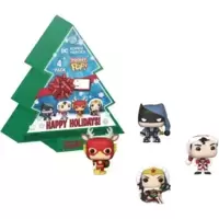 DC Super Heroes - Happy Holidays 4 Pack