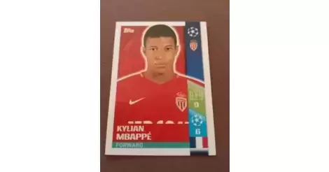 STICKER 248 KYLIAN MBAPPE ROOKIE CHAMPIONS LEAGUE 2017/18