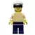 Lego Ideas Minifigures - Captain, Tan Torso, White Cap