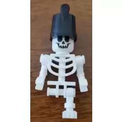 Skeleton with One Leg and Imperial Guard Hat