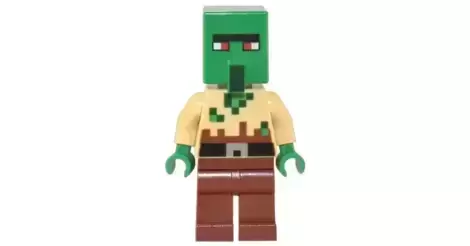 Zombie Villager Tan Torso Lego Minecraft Figures minifig MIN134