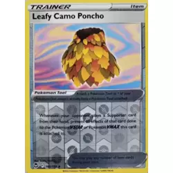 Leafy Camo Poncho Reverse