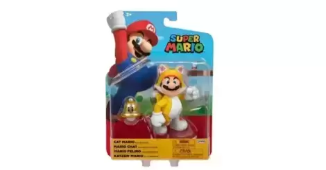 World of Nintendo Super Mario Cat Mario Action Figure with Super