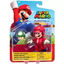 Propeller Mario with 1-up Mushroom