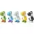 World of Nintendo - Yoshi Multi-Pack (Green, Blue, Grey, Yellow, Black)