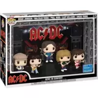 AC/DC in Concert - Brian Johnson, Malcolm Young, Phill Rudd, Cliff Williams & Angus Young