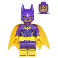 Batgirl - Yellow Cape, Dual Sided Head with Smile / Scared Pattern