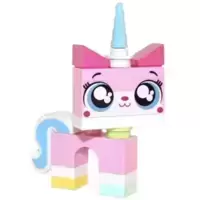Unikitty - Wide Eyes, Raised Eyebrows, Closed Mouth