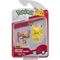 Battle Figure Pack - Pikachu & Capumain