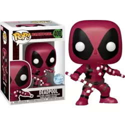 Marvel - Deadpool with Candy Canes Metallic